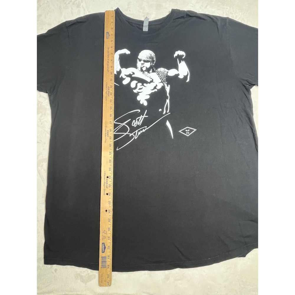 Scott Steiner Men's XXL Big Poppa Pump Double Sided Genetic Freak Black RARE - Picture 7 of 7